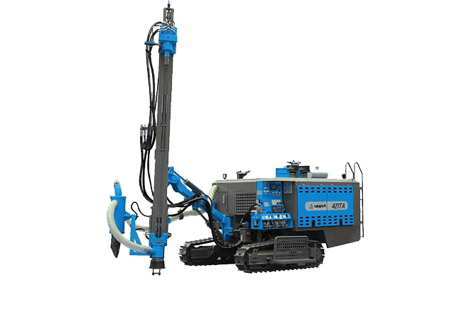 Integrated DTH drilling rig